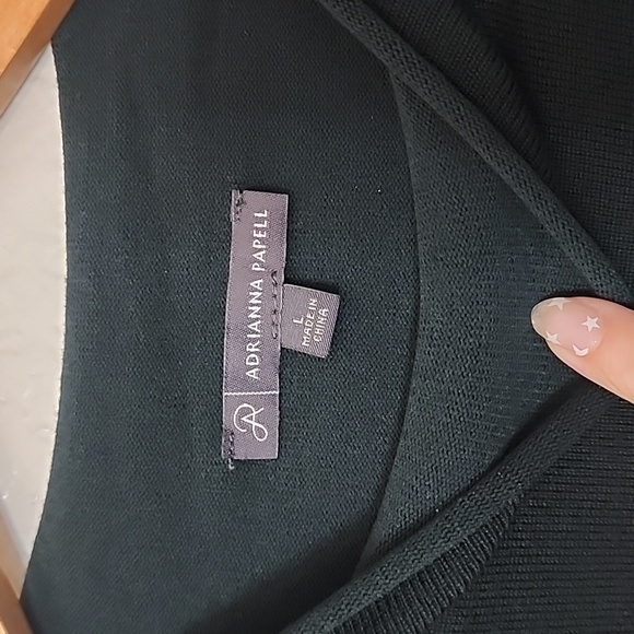 Adrianna Papell Evergreen Mock Turtleneck Sweater - Picture 4 of 12